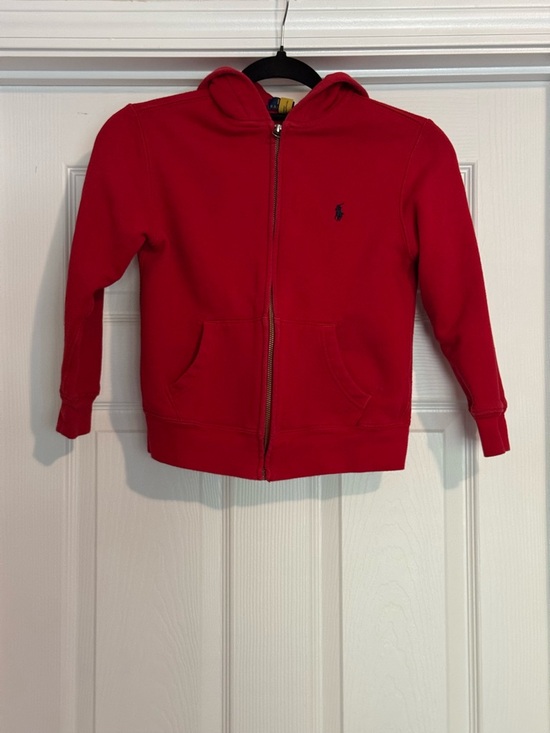 Ralph Lauren Other - Ralph Lauren Kids Bright Red Full-Zip Hoodie with Polo Logo